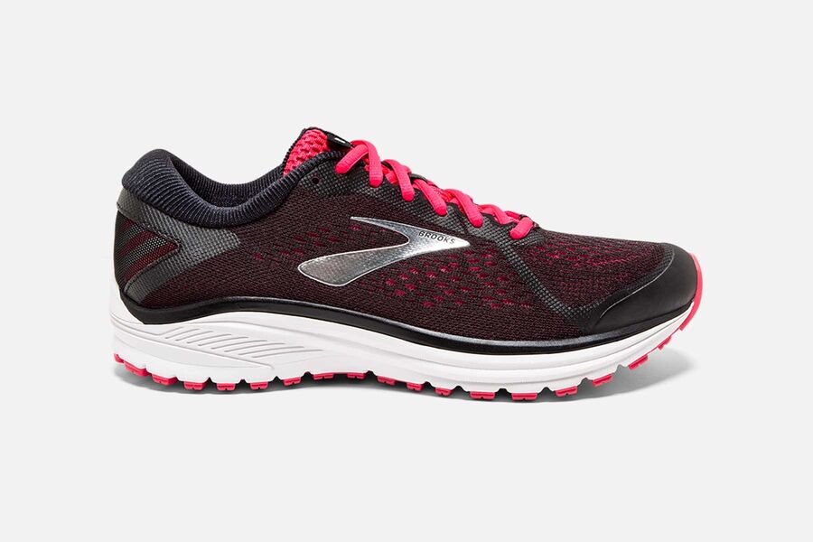 Brooks Herren Aduro 6 Laufschuhe Schwarz/Rosa/Silber Sale 090-428509